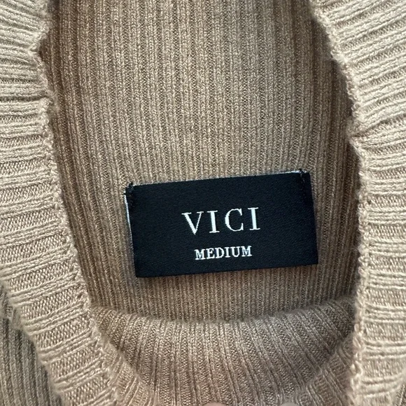 Vici Essential Mock Neck Knit Midi Dress - Picture 7 of 9